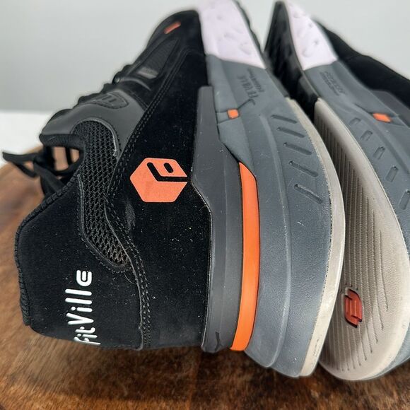 FitVille Shoes Mens 11.5 Wide Rebound Core Walking v1 Black Gray Athletic - Picture 8 of 12